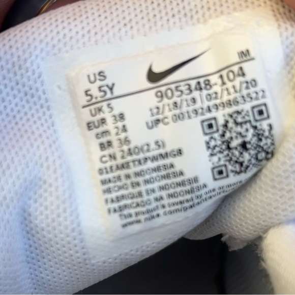 Nike Air Max 95 Triple White GS Youth Size 5.5Y - Picture 8 of 8